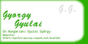 gyorgy gyulai business card